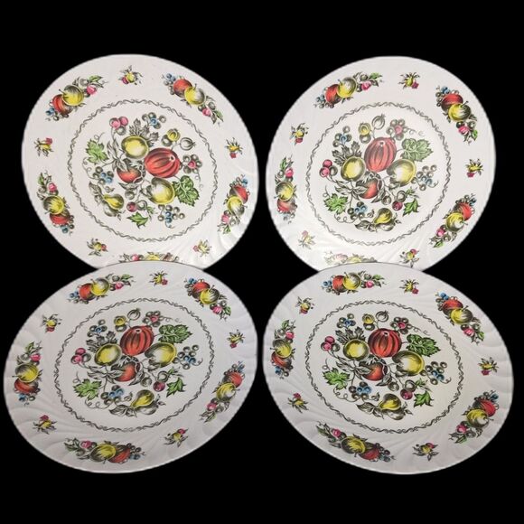 Set of four (4) Vintage Harmony House Melmac Dinner Plates by Sears Brittany - Picture 1 of 9